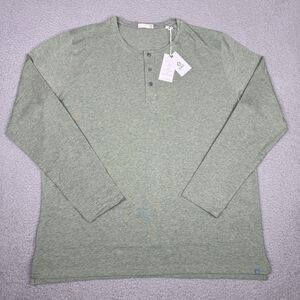 tasc Shirt Mens XXL 2XL Kelp Green Heather Everywear Long Sleeve Henley Tee NWT